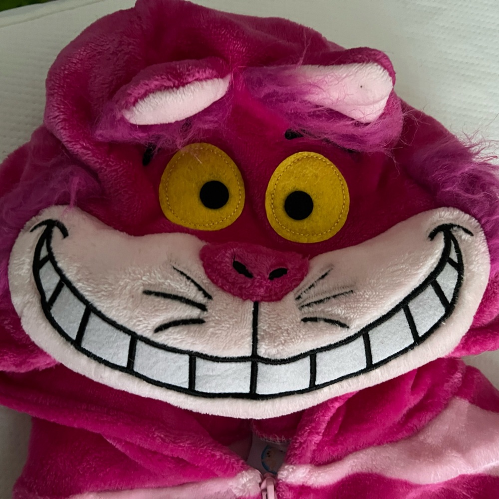 Pink Cheshire Cat Plush Hoodie